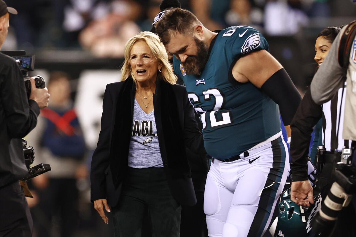 Jill Biden not shy about her 'Philly girl' sports fandom - The San